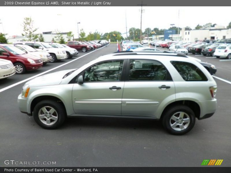 Silver Ice Metallic / Light Gray 2009 Chevrolet Equinox LS AWD