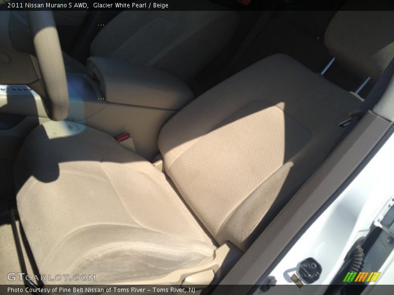 Glacier White Pearl / Beige 2011 Nissan Murano S AWD