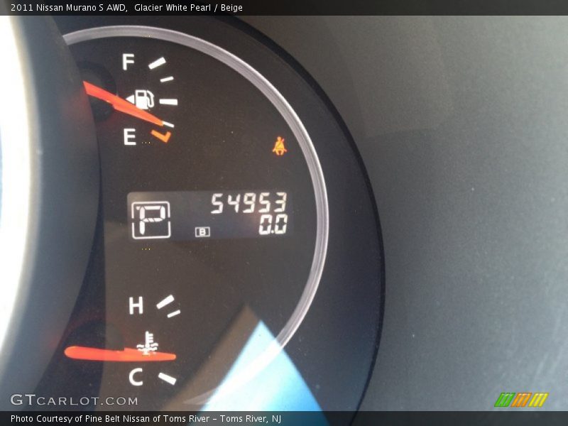Glacier White Pearl / Beige 2011 Nissan Murano S AWD