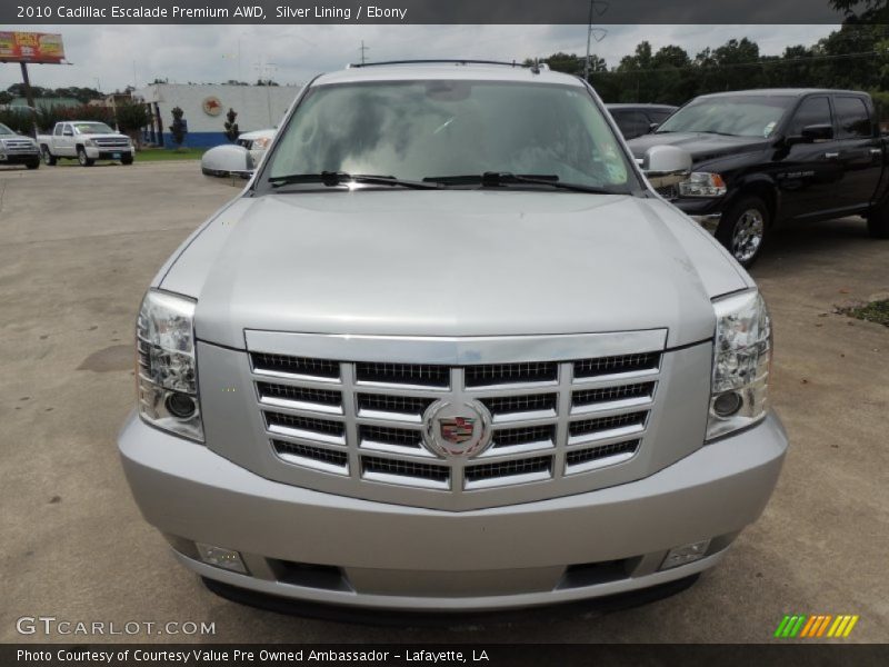 Silver Lining / Ebony 2010 Cadillac Escalade Premium AWD