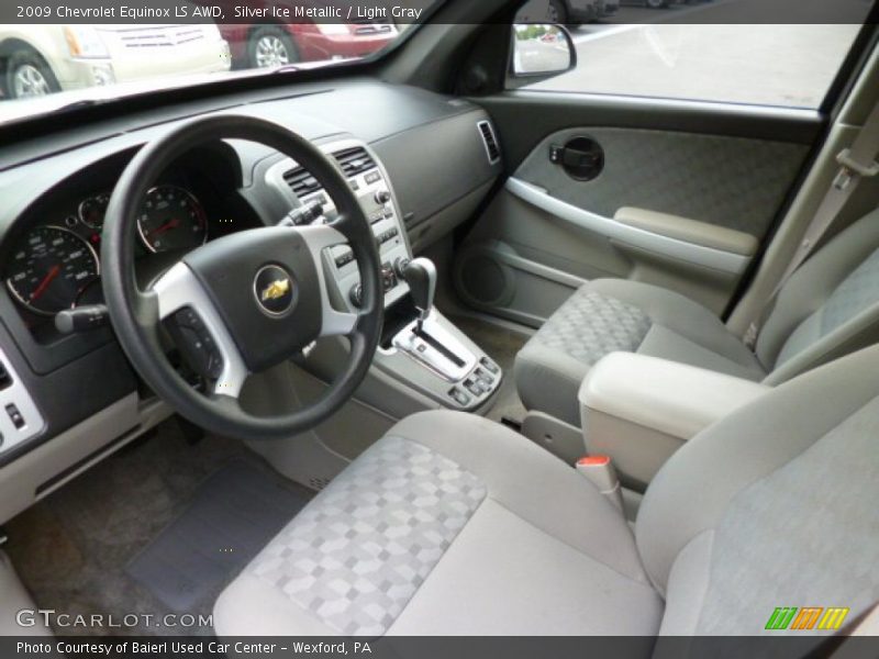 Silver Ice Metallic / Light Gray 2009 Chevrolet Equinox LS AWD