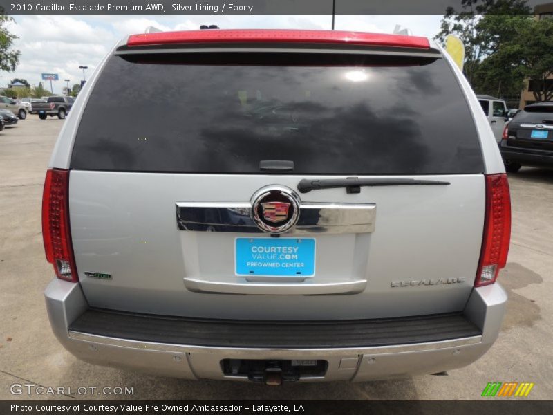 Silver Lining / Ebony 2010 Cadillac Escalade Premium AWD