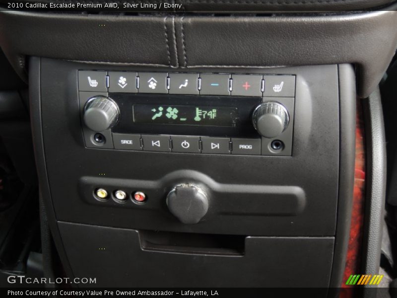 Silver Lining / Ebony 2010 Cadillac Escalade Premium AWD