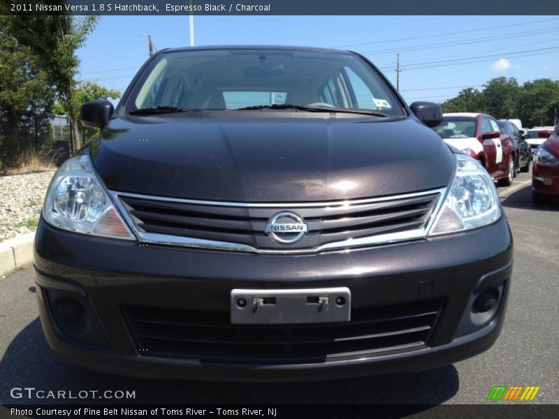 Espresso Black / Charcoal 2011 Nissan Versa 1.8 S Hatchback