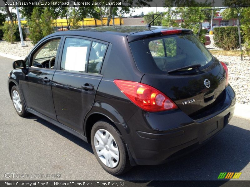 Espresso Black / Charcoal 2011 Nissan Versa 1.8 S Hatchback