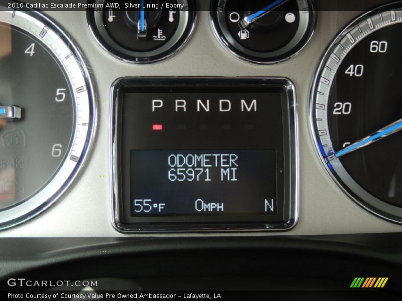 Silver Lining / Ebony 2010 Cadillac Escalade Premium AWD
