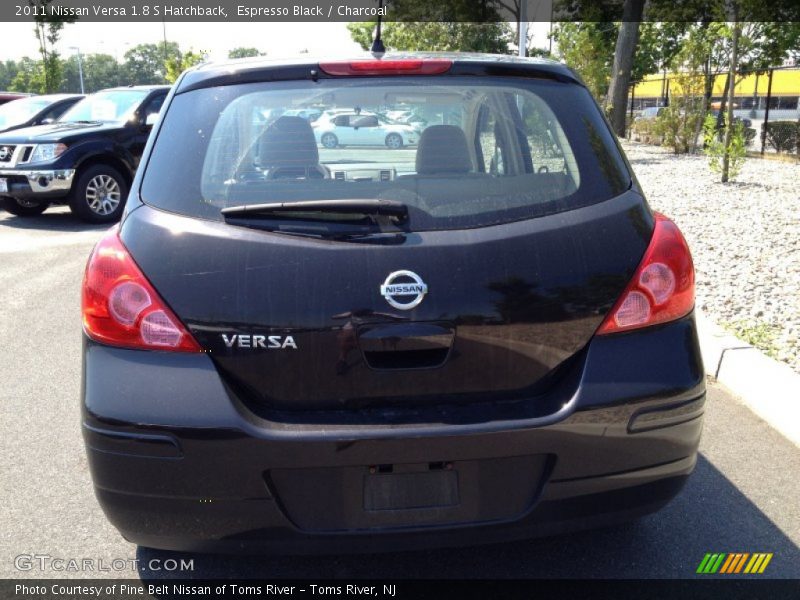 Espresso Black / Charcoal 2011 Nissan Versa 1.8 S Hatchback
