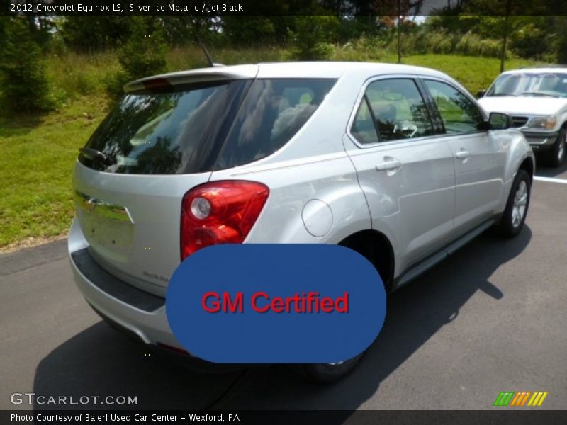Silver Ice Metallic / Jet Black 2012 Chevrolet Equinox LS