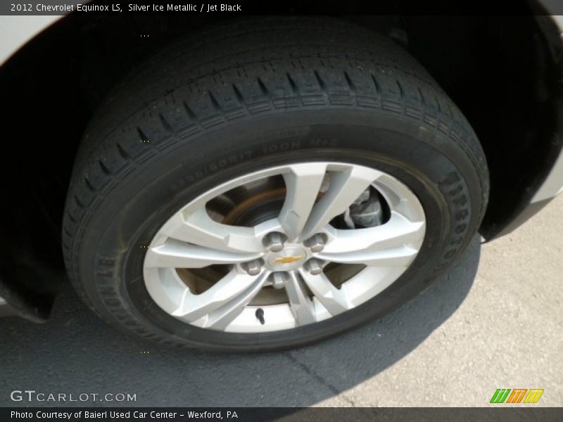 Silver Ice Metallic / Jet Black 2012 Chevrolet Equinox LS