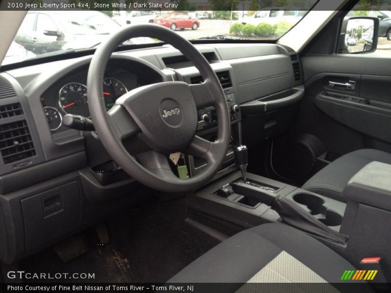 Stone White / Dark Slate Gray 2010 Jeep Liberty Sport 4x4