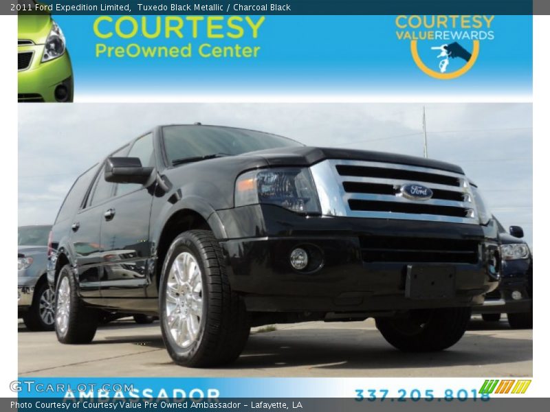 Tuxedo Black Metallic / Charcoal Black 2011 Ford Expedition Limited
