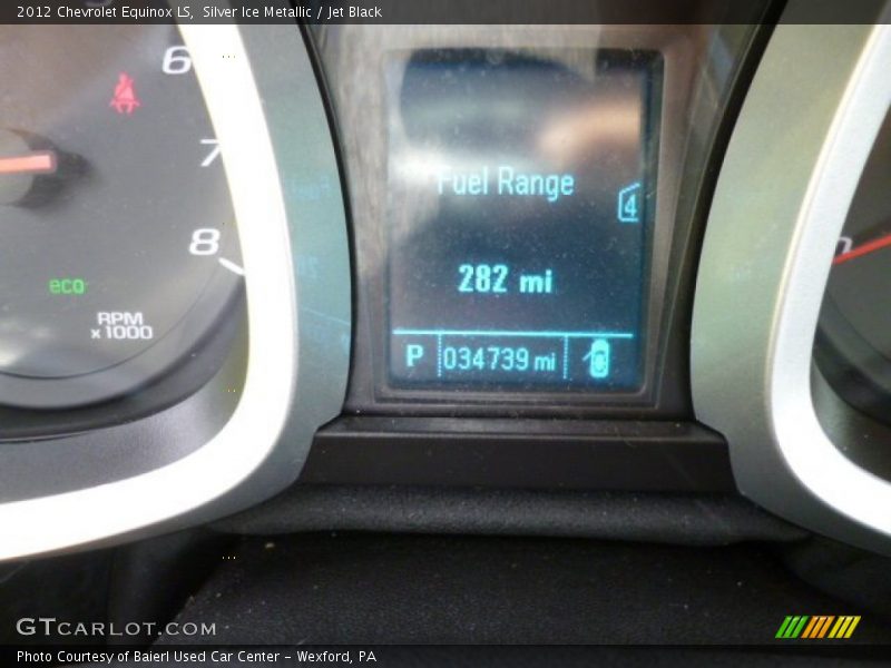 Silver Ice Metallic / Jet Black 2012 Chevrolet Equinox LS