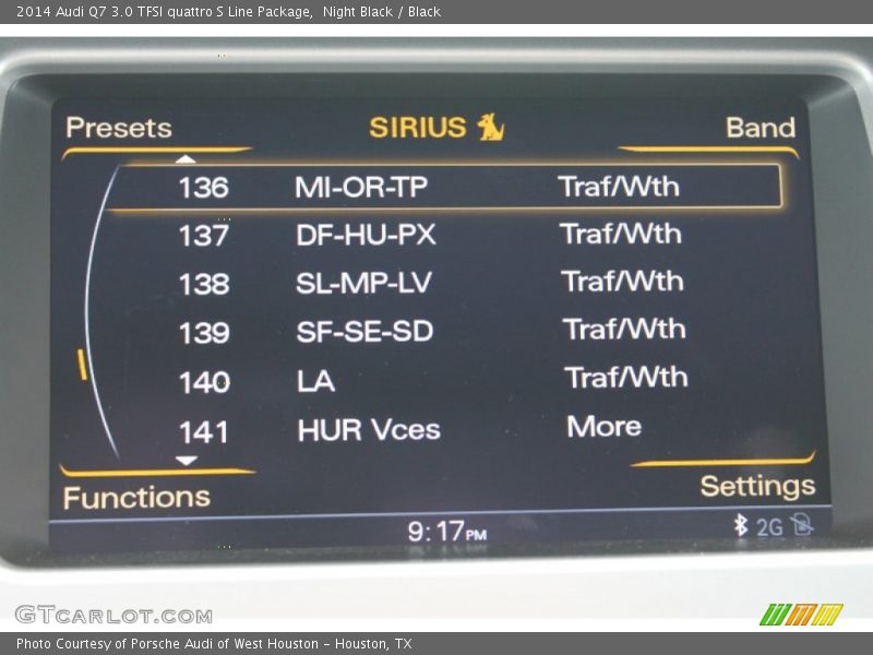Controls of 2014 Q7 3.0 TFSI quattro S Line Package