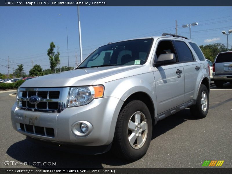 Brilliant Silver Metallic / Charcoal 2009 Ford Escape XLT V6