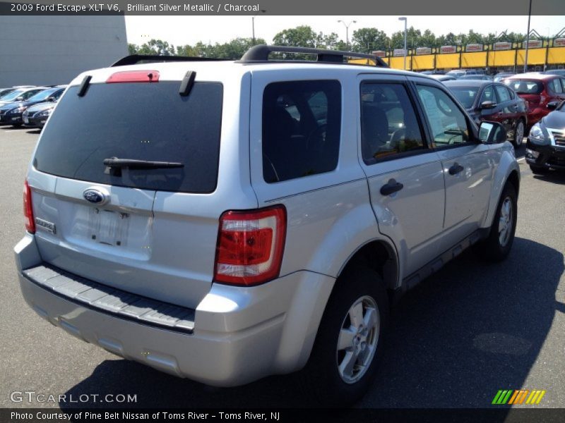 Brilliant Silver Metallic / Charcoal 2009 Ford Escape XLT V6