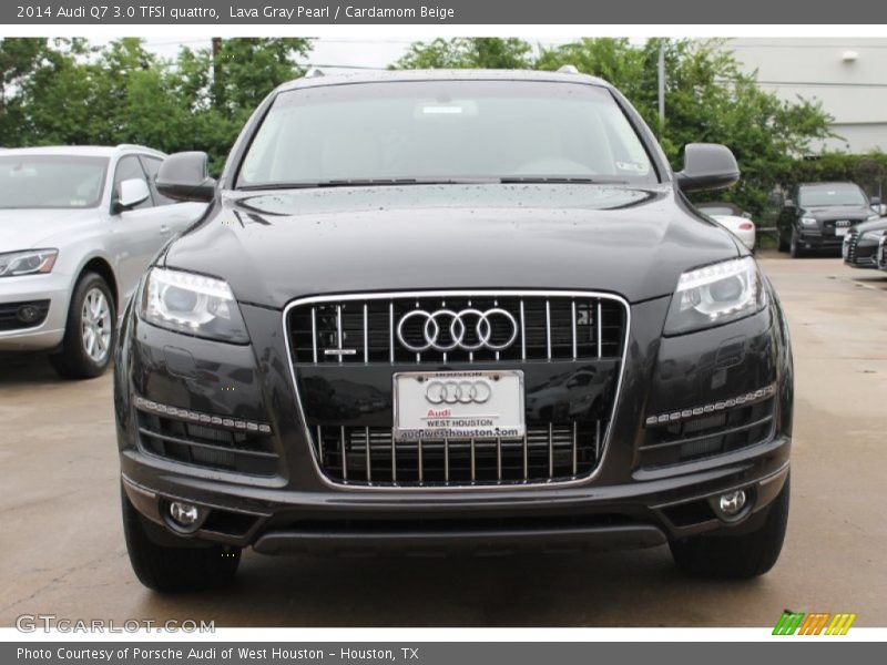 Lava Gray Pearl / Cardamom Beige 2014 Audi Q7 3.0 TFSI quattro