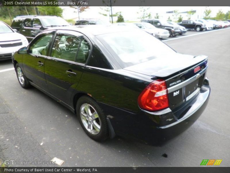 Black / Gray 2005 Chevrolet Malibu LS V6 Sedan