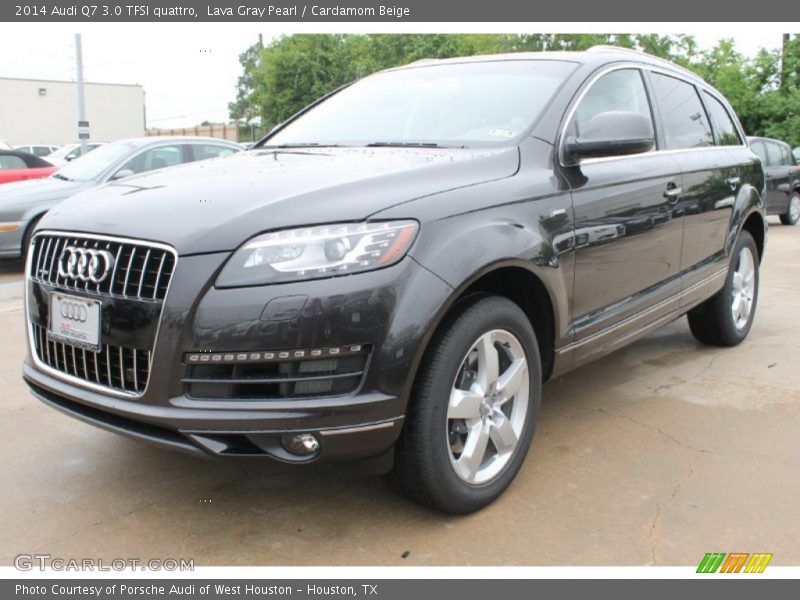 Lava Gray Pearl / Cardamom Beige 2014 Audi Q7 3.0 TFSI quattro