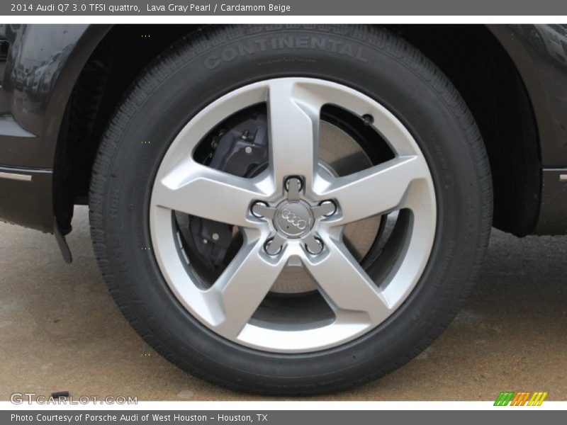 Lava Gray Pearl / Cardamom Beige 2014 Audi Q7 3.0 TFSI quattro