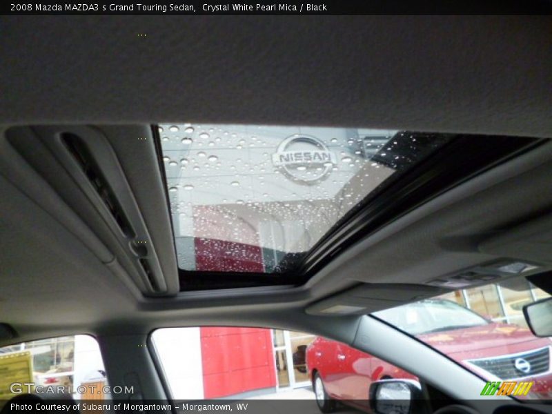 Crystal White Pearl Mica / Black 2008 Mazda MAZDA3 s Grand Touring Sedan