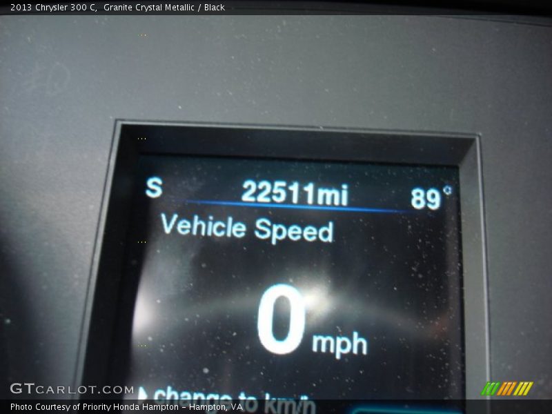 Granite Crystal Metallic / Black 2013 Chrysler 300 C