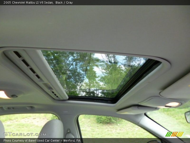 Black / Gray 2005 Chevrolet Malibu LS V6 Sedan