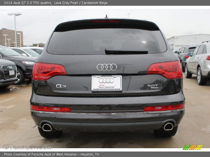 Lava Gray Pearl / Cardamom Beige 2014 Audi Q7 3.0 TFSI quattro