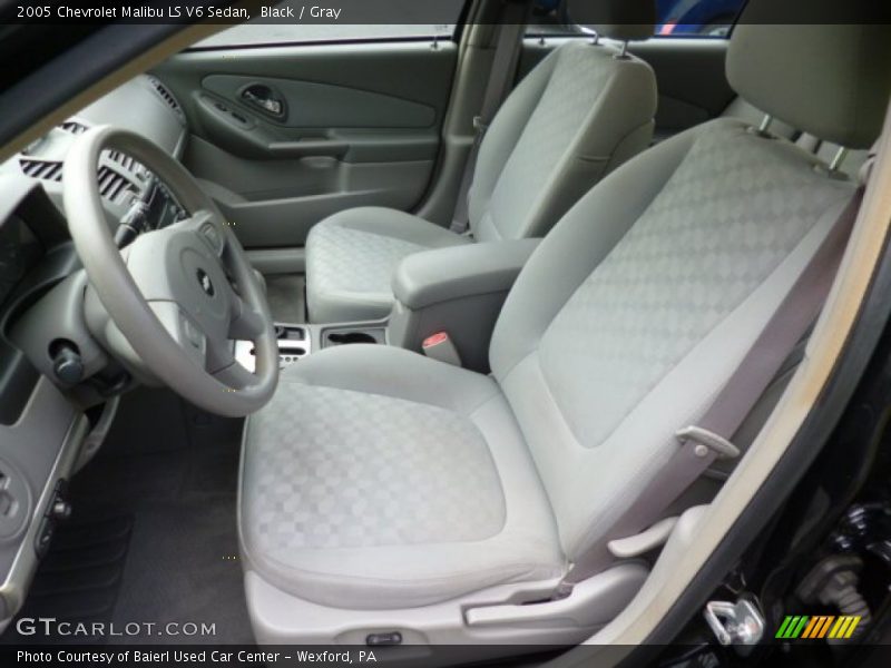 Black / Gray 2005 Chevrolet Malibu LS V6 Sedan
