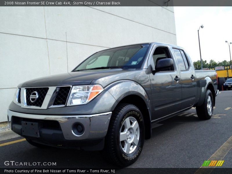 Storm Grey / Charcoal Black 2008 Nissan Frontier SE Crew Cab 4x4