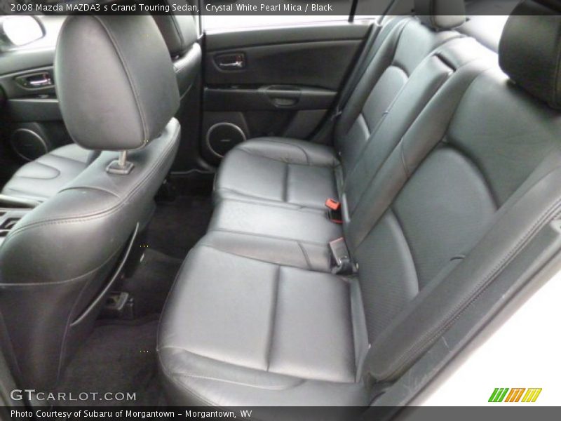 Crystal White Pearl Mica / Black 2008 Mazda MAZDA3 s Grand Touring Sedan