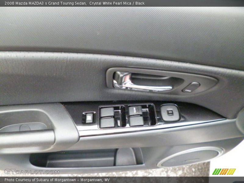 Crystal White Pearl Mica / Black 2008 Mazda MAZDA3 s Grand Touring Sedan