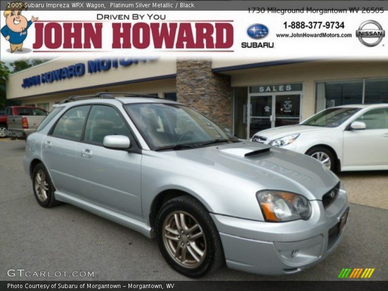 Platinum Silver Metallic / Black 2005 Subaru Impreza WRX Wagon