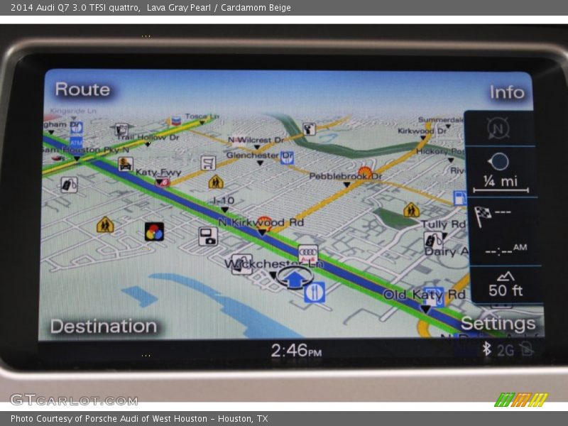 Lava Gray Pearl / Cardamom Beige 2014 Audi Q7 3.0 TFSI quattro