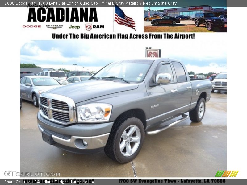 Mineral Gray Metallic / Medium Slate Gray 2008 Dodge Ram 1500 Lone Star Edition Quad Cab