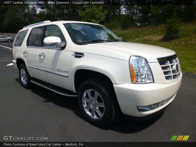 White Diamond / Cocoa/Light Cashmere 2007 Cadillac Escalade AWD