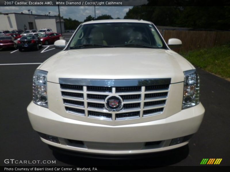 White Diamond / Cocoa/Light Cashmere 2007 Cadillac Escalade AWD