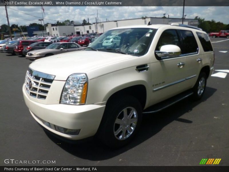 White Diamond / Cocoa/Light Cashmere 2007 Cadillac Escalade AWD