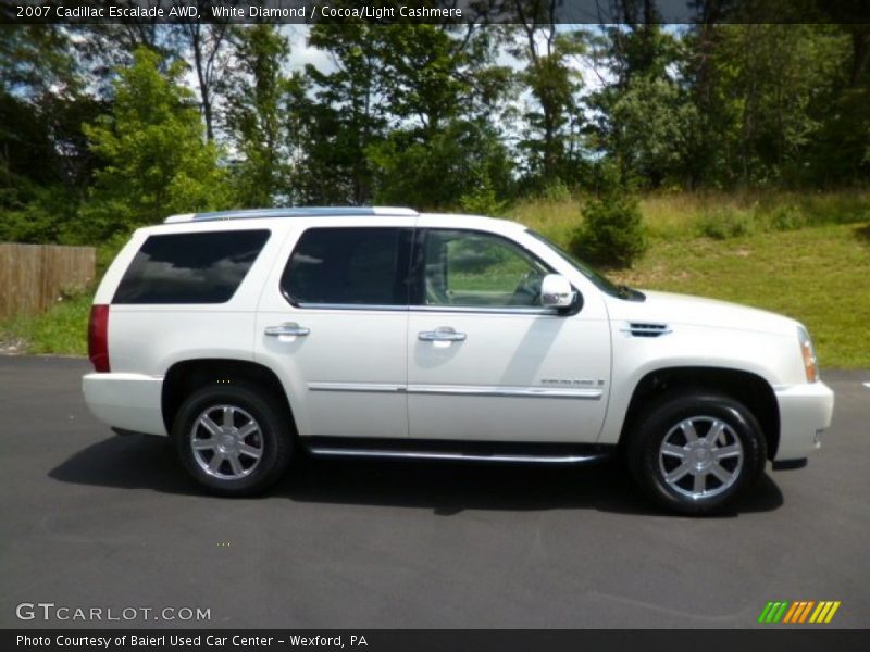 White Diamond / Cocoa/Light Cashmere 2007 Cadillac Escalade AWD