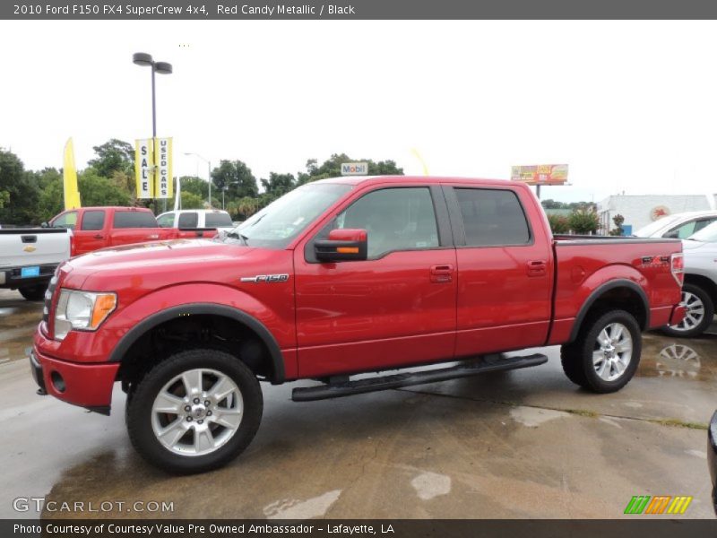 Red Candy Metallic / Black 2010 Ford F150 FX4 SuperCrew 4x4