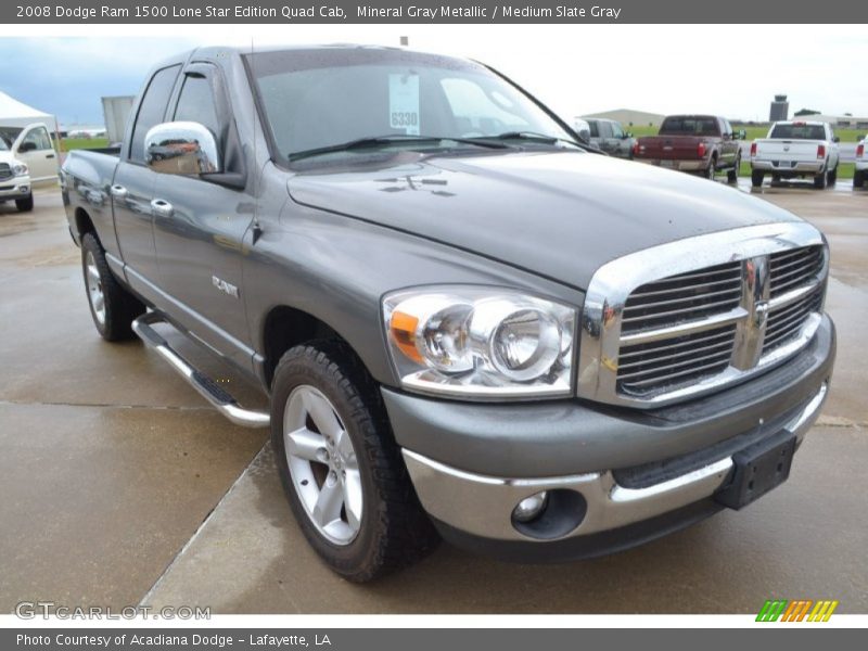 Mineral Gray Metallic / Medium Slate Gray 2008 Dodge Ram 1500 Lone Star Edition Quad Cab