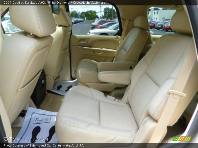 White Diamond / Cocoa/Light Cashmere 2007 Cadillac Escalade AWD