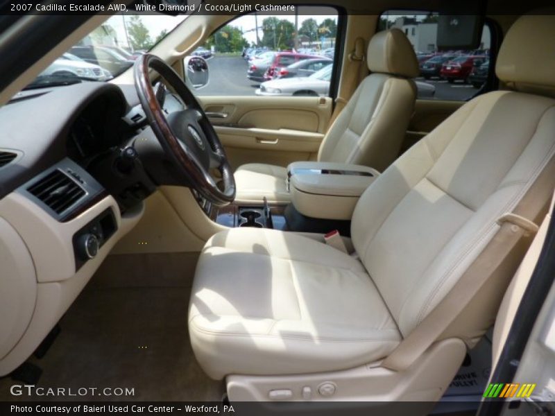 White Diamond / Cocoa/Light Cashmere 2007 Cadillac Escalade AWD