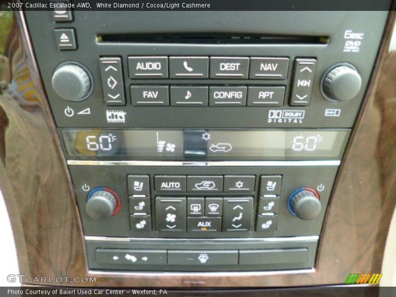 White Diamond / Cocoa/Light Cashmere 2007 Cadillac Escalade AWD