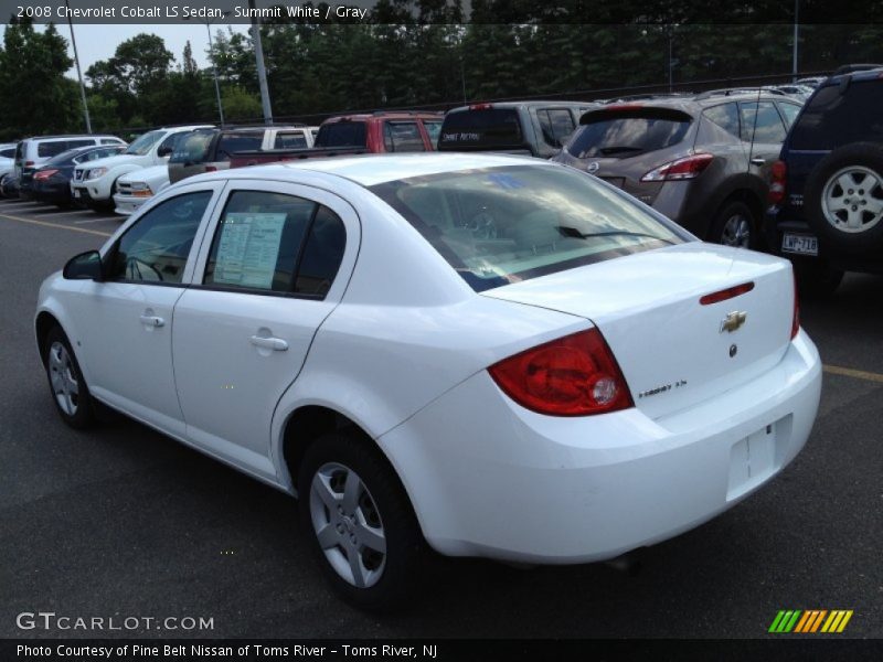 Summit White / Gray 2008 Chevrolet Cobalt LS Sedan