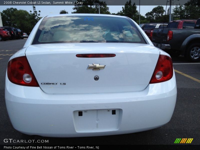 Summit White / Gray 2008 Chevrolet Cobalt LS Sedan