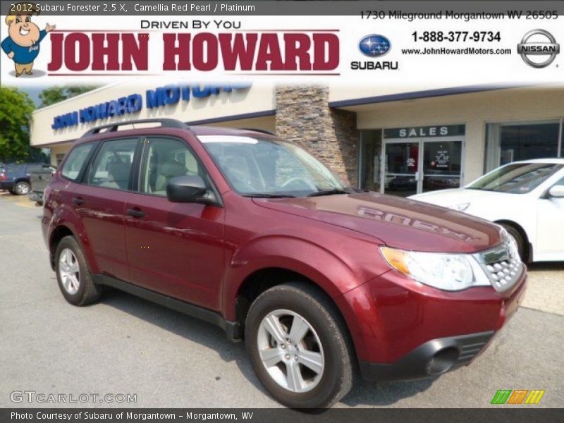 Camellia Red Pearl / Platinum 2012 Subaru Forester 2.5 X