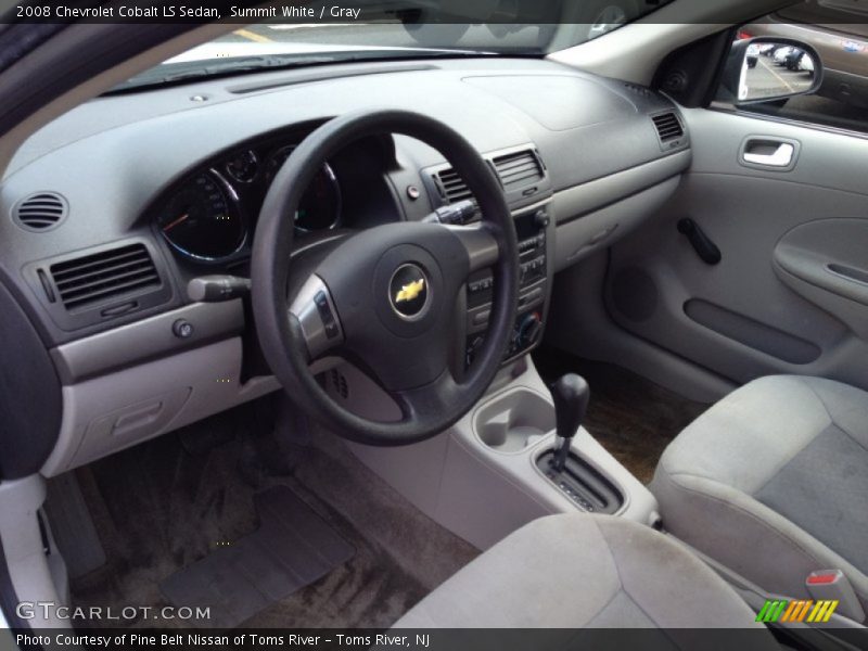 Summit White / Gray 2008 Chevrolet Cobalt LS Sedan