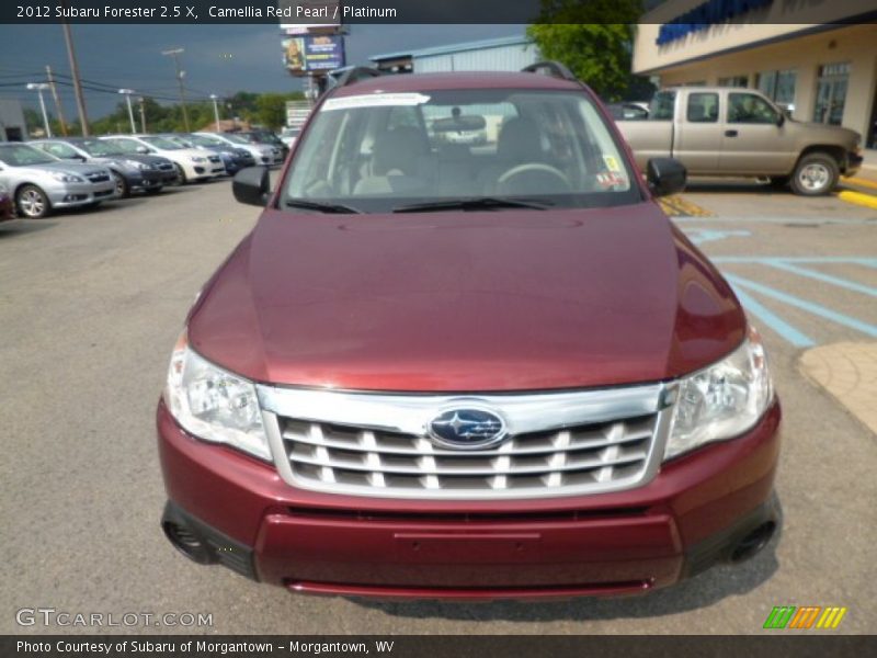Camellia Red Pearl / Platinum 2012 Subaru Forester 2.5 X