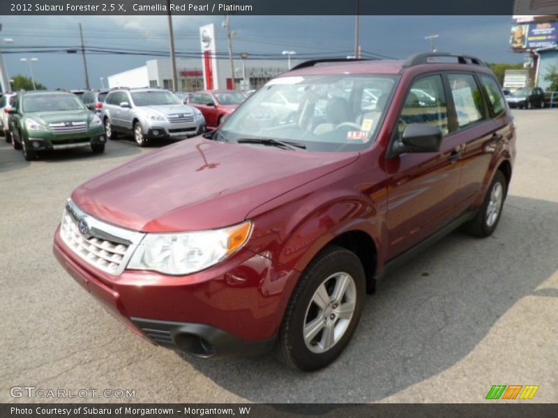 Camellia Red Pearl / Platinum 2012 Subaru Forester 2.5 X