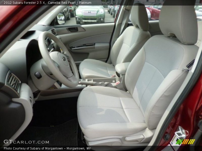 Camellia Red Pearl / Platinum 2012 Subaru Forester 2.5 X